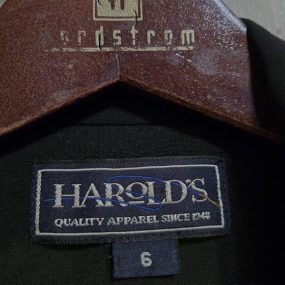 Harold's Fully Lined Tailored Blazer Suit Jacket Notch Lapel Black Women's 6 - Picture 7 of 7